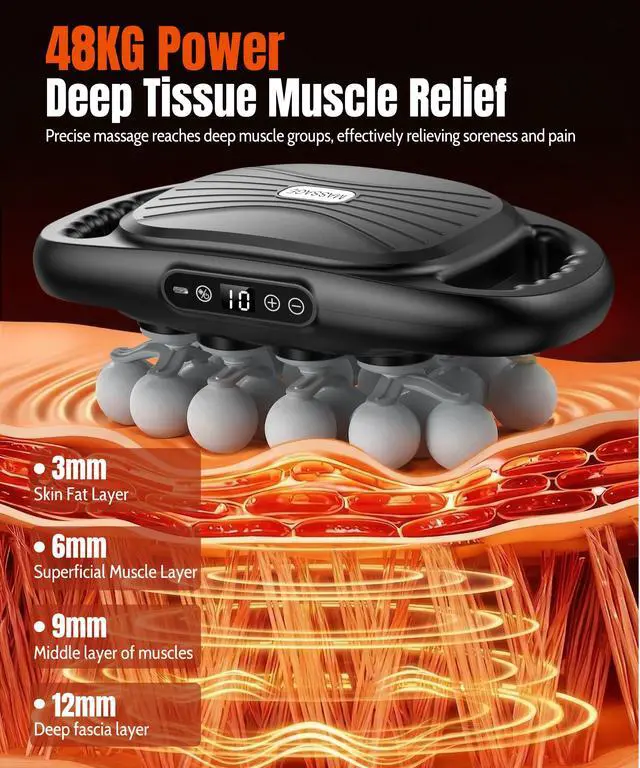 Alt view image 2 of 7 - 20-Head Massage Gun Deep Tissue, Percussion Muscle Massager Gun
