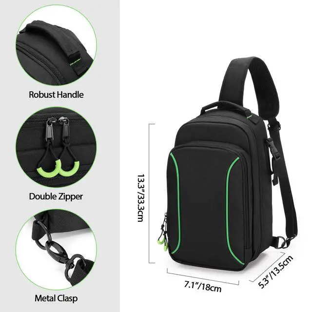Alt view image 6 of 7 - Sling Carrying Case Compatible with Xbox Series S Game Console
