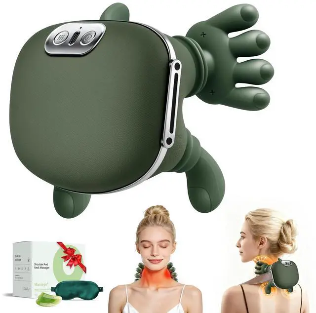 Main image of Cordless Neck Massager with Heat,Bionic Heated Massager,Portable Shiatsu Neck and Back Massager with Fingers,4D Kneading & Deep Tissue Massage for Neck and Shoulder,Design for Pain Relief and Muscle