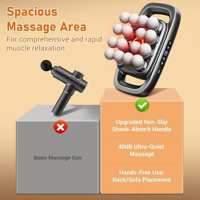 Alt view image 3 of 7 - 16-Head Massage Gun Set for Deep Tissue Massage, 3 Modes