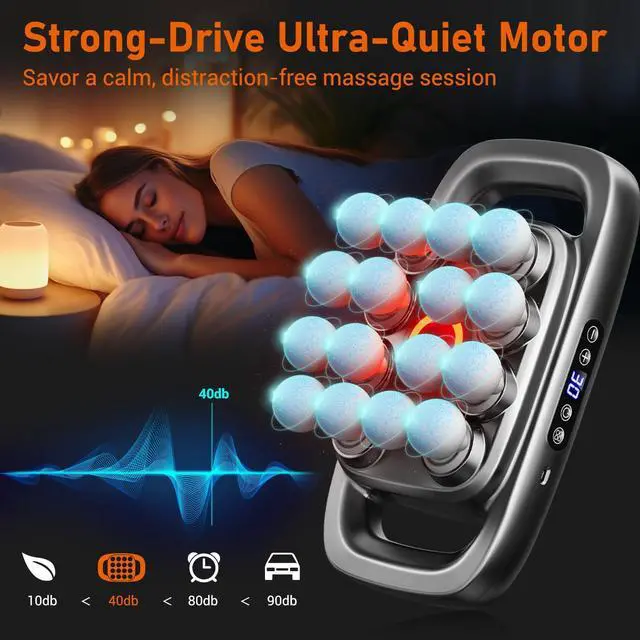 Alt view image 5 of 7 - 16-Head Massage Gun Set for Deep Tissue Massage, 3 Modes