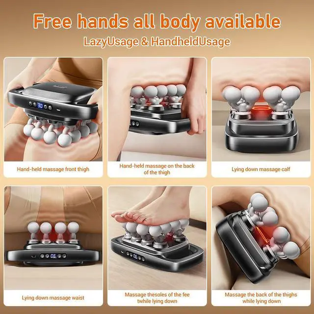 Alt view image 7 of 7 - 16-Head Massage Gun Set for Deep Tissue Massage, 3 Modes
