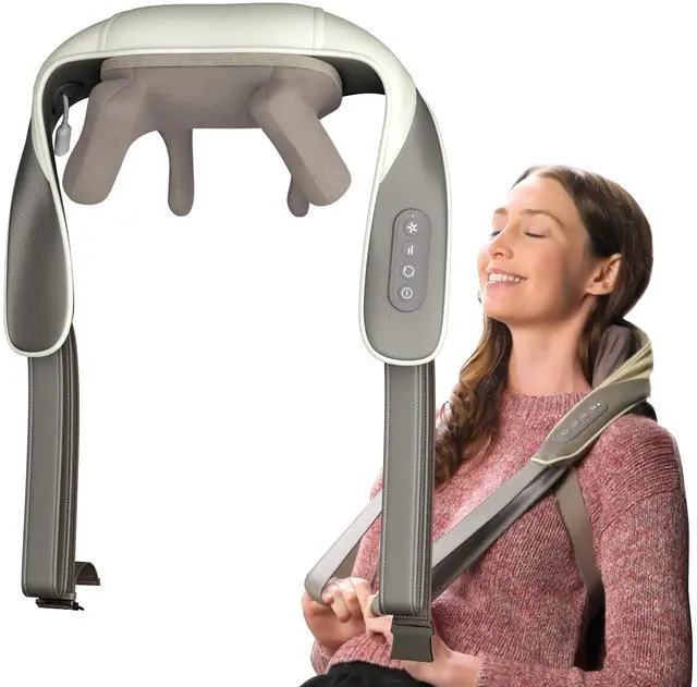 Main image of Cordless Neck & Shoulder Massager with Heat, 4D Shiatsu
