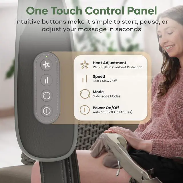 Alt view image 6 of 7 - Cordless Neck & Shoulder Massager with Heat, 4D Shiatsu