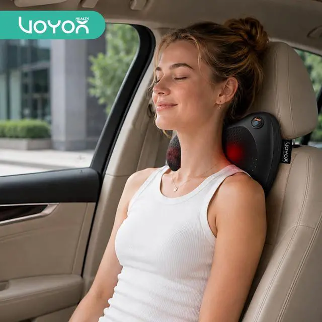 Alt view image 7 of 7 - Shiatsu Neck and Back Massager with Heat for Home, Car, Office