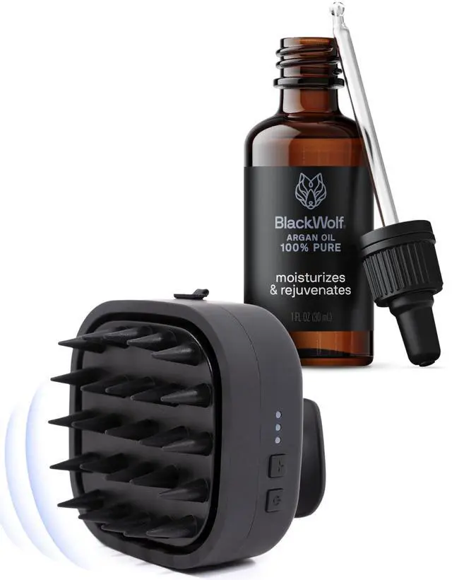 Main image of Sonic Scalp Head Massager & 100% Pure Argan Oil Bundle