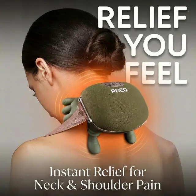 Alt view image 2 of 7 - Neck Massager with Heat for Pain Relief N7 Pro Cordless Shiatsu Massager Gift Set with Carry Case & Eye Mask, Lightweight & Quiet, 4 Kneading Nodes, for Neck, Shoulder, Back & Legs