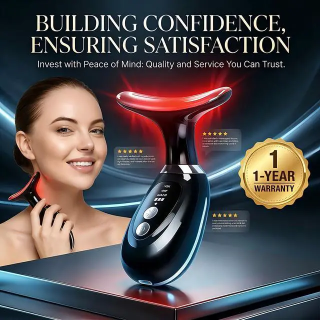 Alt view image 6 of 7 - 3-in-1 Facial Massager for Face Neck and Scalp-Black
