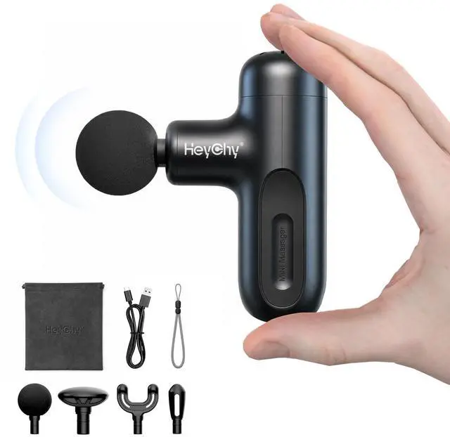 Main image of Super Mini Massage Gun Deep Tissue Portable Muscle Massager, Black
