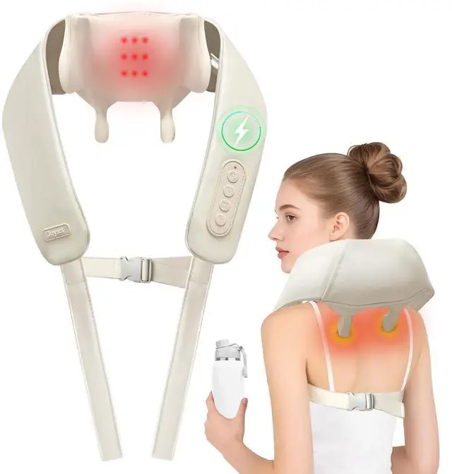 Main image of Cordless Neck and Shoulder Massager with Heat, 4D Shiatsu Kneading