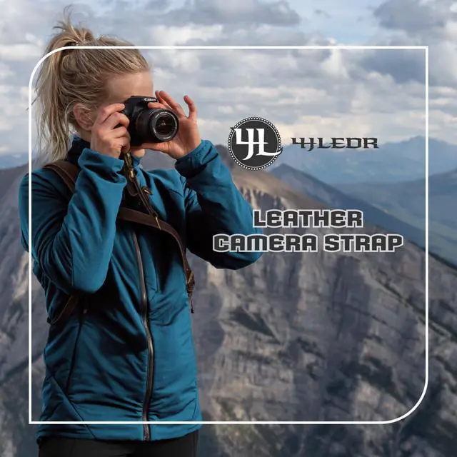 Alt view image 7 of 7 - Leather Camera Harness for One Camera,Single Leather Camera Strap for Photographers,Camera Shoulder Strap Camera Harness for Photographers Quick Release Gear DSLR,BROWN