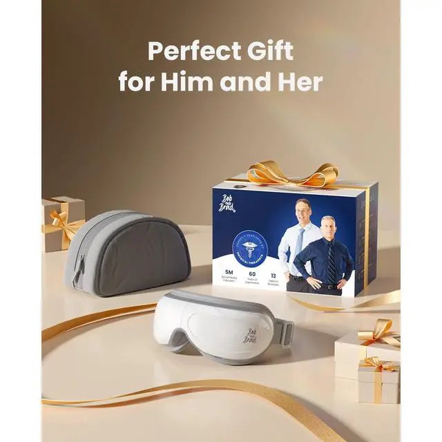 Alt view image 6 of 7 - Eye Massager with Heat FSA Eligible HSA, Birthday Gifts for Women Men Mom, Heated Eye Mask for Migraines with Music, Smart Migraine Massager for Dry Eyes Relief & Improve Sleep