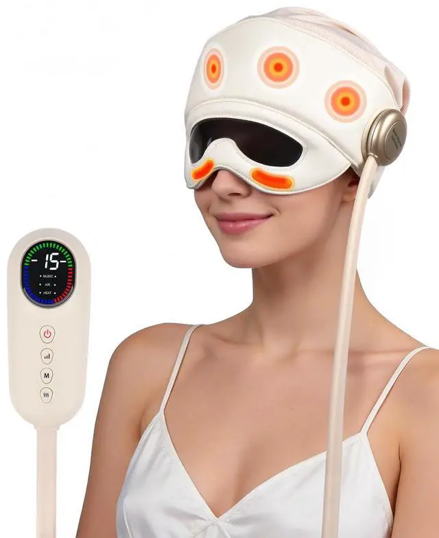 Main image of Head and Eye Electric Massager, Eye Massager with Heat