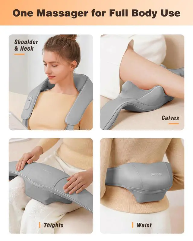 Alt view image 5 of 7 - Cordless Neck Massager for Pain Relief Deep Tissue with Heat