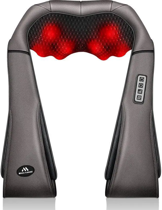 Main image of Neck Massager with Heat Gifts for Women, Men, Dad, Mom, Family, Friend, Mothers Day, Fathers Day, Christmas, Shiatsu Kneading Back Massager for Shoulder, Pain Relief, Muscle Soreness