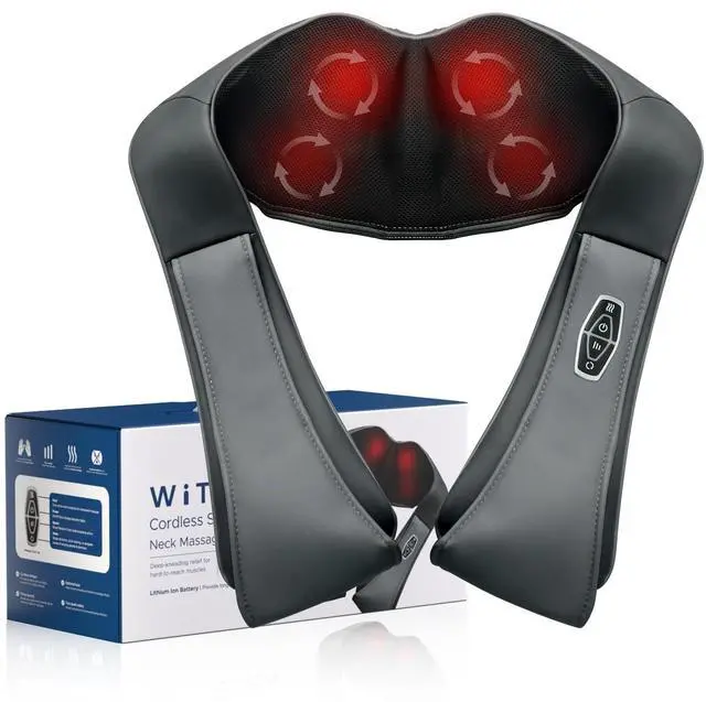 Main image of Cordless 3D Shiatsu Neck Shoulder Massager with Heating Function