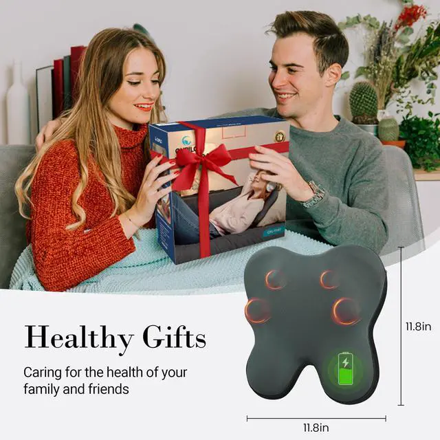 Alt view image 2 of 7 - Cordless Back Massager FSA Eligible HSA, Neck Massager with Heat