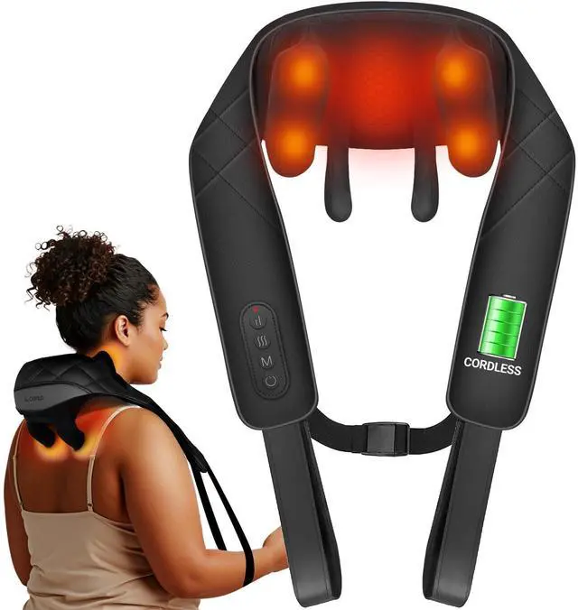 Main image of Cordless Neck Massager for Pain Relief Deep Tissue, FSA Eligible