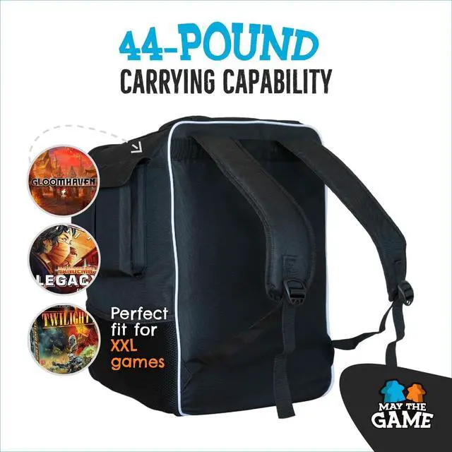 Alt view image 6 of 7 - XL Board Game Bag: Ultimate Backpack, Travel Organizer, Storage & Carrying Case for Board and Tabletop Games