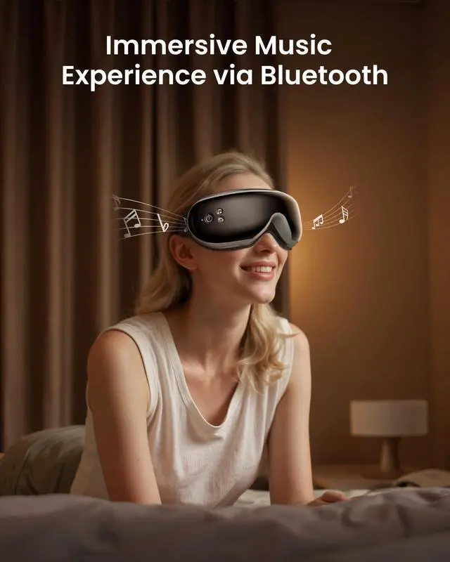 Alt view image 5 of 7 - Eyeris 1 Eye Massager with Heat, Sleep Mask with Remote Control