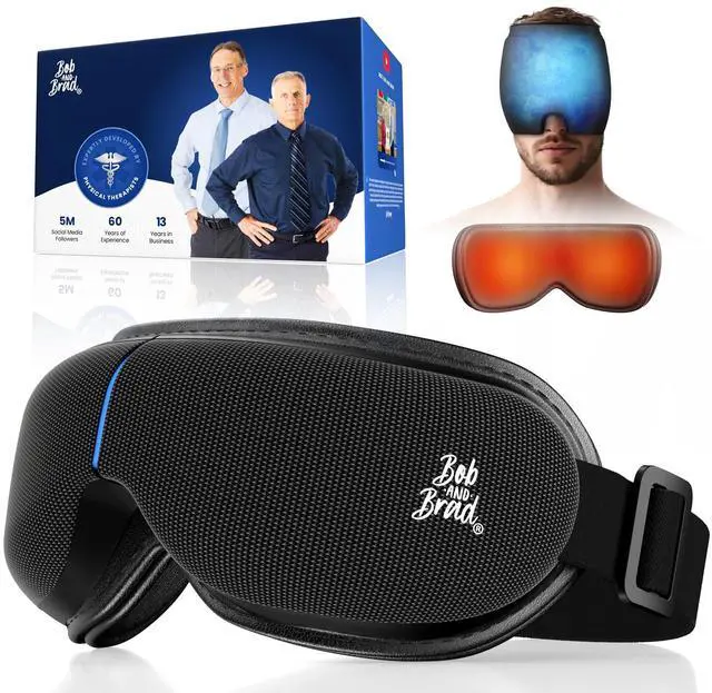 Main image of Eye Massager with Heat and Cooling, FSA Eligible HSA Birthday Gifts for Women Men, Heated Eye Massager for Migraine, Heated Eye Mask for Dry Eye Head Tension and Stress Relief