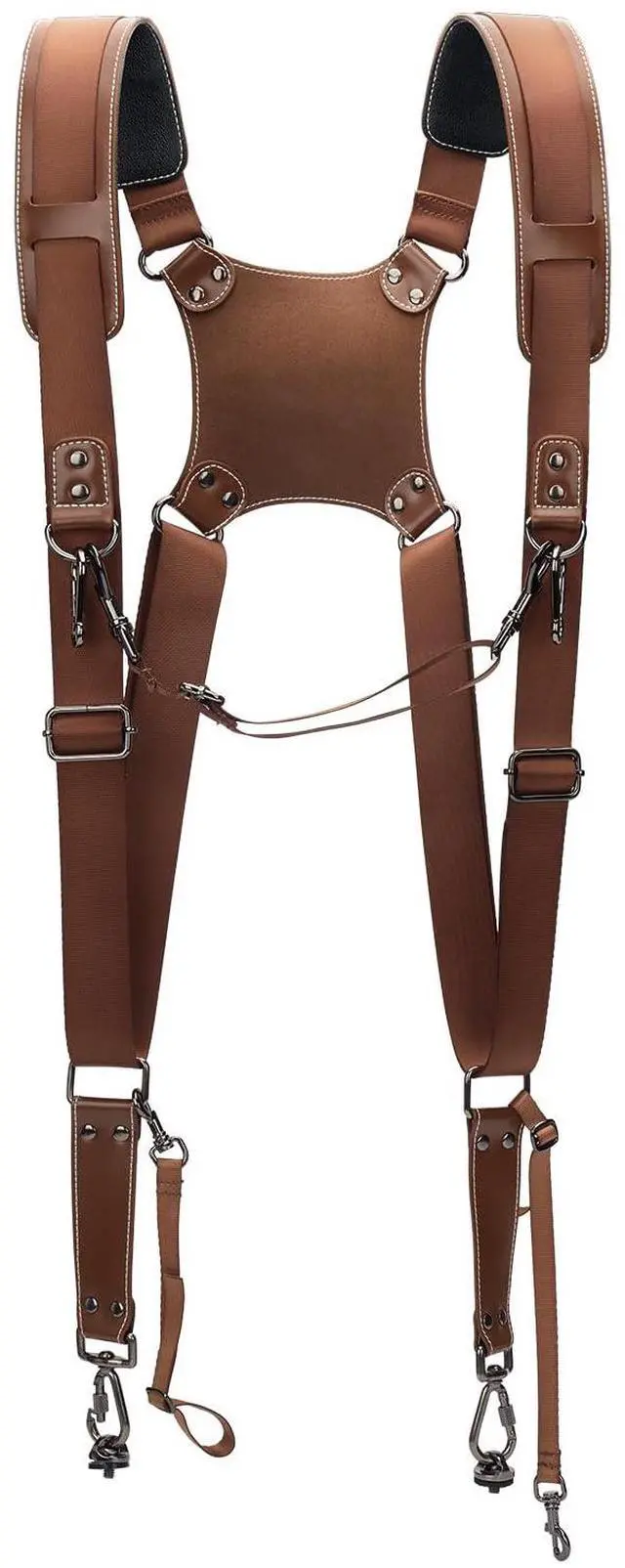 Main image of Camera Strap, Camera Harness for Photographers-Leather Dual Camera
