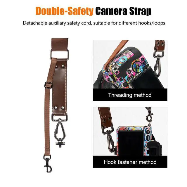 Alt view image 3 of 7 - Camera Strap, Camera Harness for Photographers-Leather Dual Camera
