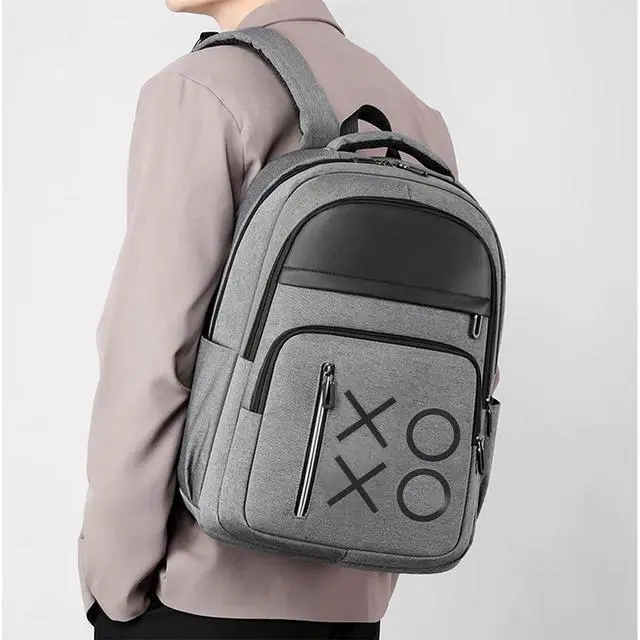 Alt view image 6 of 7 - Game Cosole Backpack Travel Bag Travel Carrying Case for PS5/PS4 Console and Accessories (Grey)