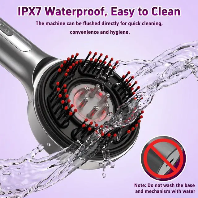Alt view image 6 of 7 - 3-in-1 Scalp Massager for Hair Growth, Head Massager with Oil Applicator