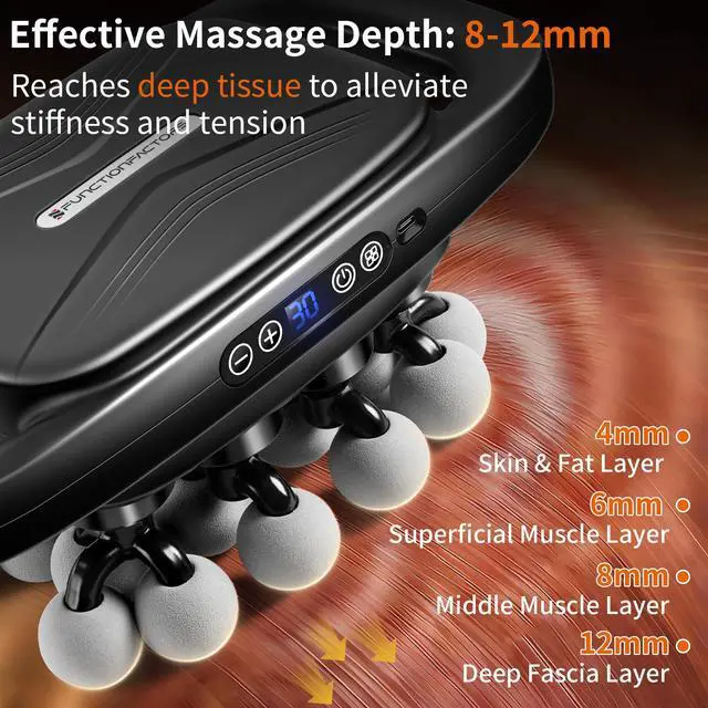 Alt view image 3 of 7 - 20 Head Massage Gun Deep Tissue, Percussion Muscle Massager for Back Pain