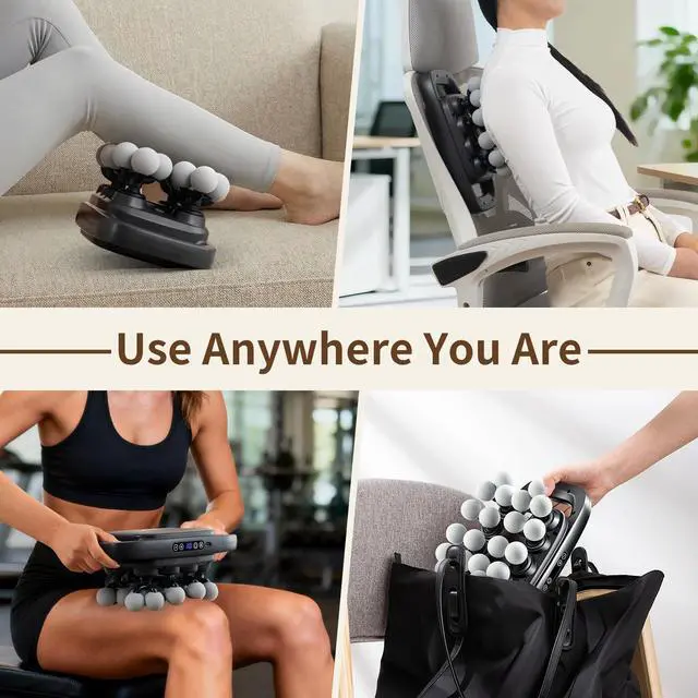 Alt view image 7 of 7 - 20 Head Massage Gun Deep Tissue, Percussion Muscle Massager for Back Pain