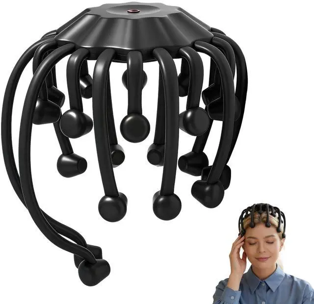 Main image of Electric Scalp Massager, Octopus Head Massager 20 Nodes Scalp Stress Relax