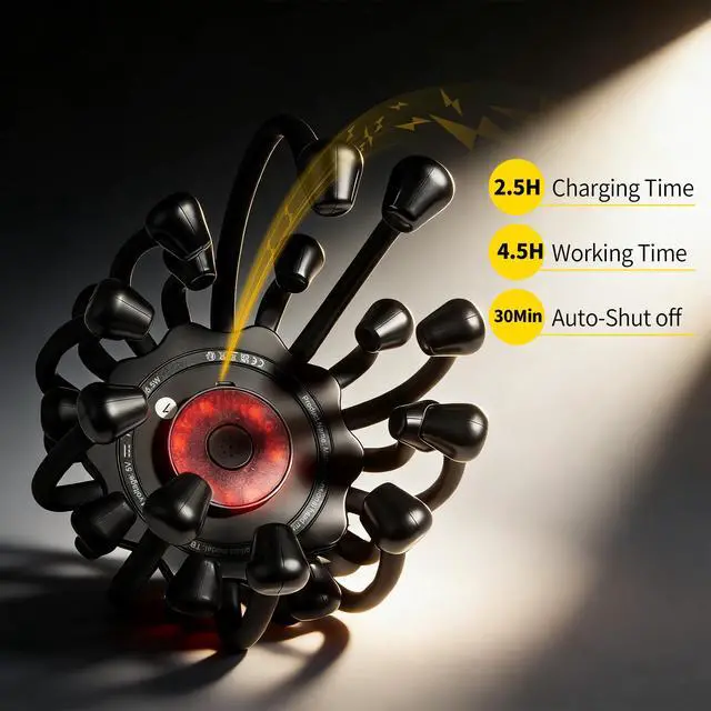Alt view image 3 of 7 - Electric Scalp Massager, Octopus Head Massager 20 Nodes Scalp Stress Relax