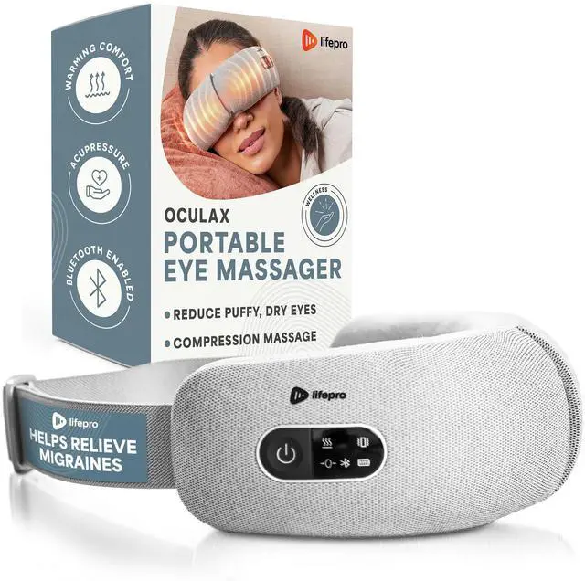 Main image of Oculax Portable Eye Massager wih Heat and Vibration