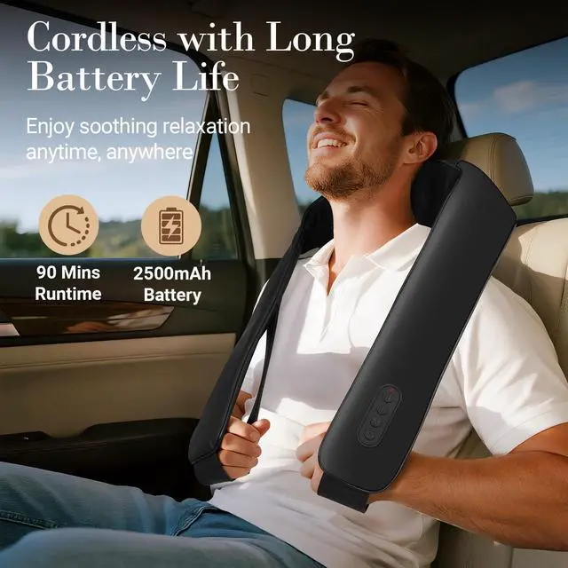 Alt view image 2 of 7 - Cordless Neck Massager for Pain Relief Deep Tissue, FSA Eligible