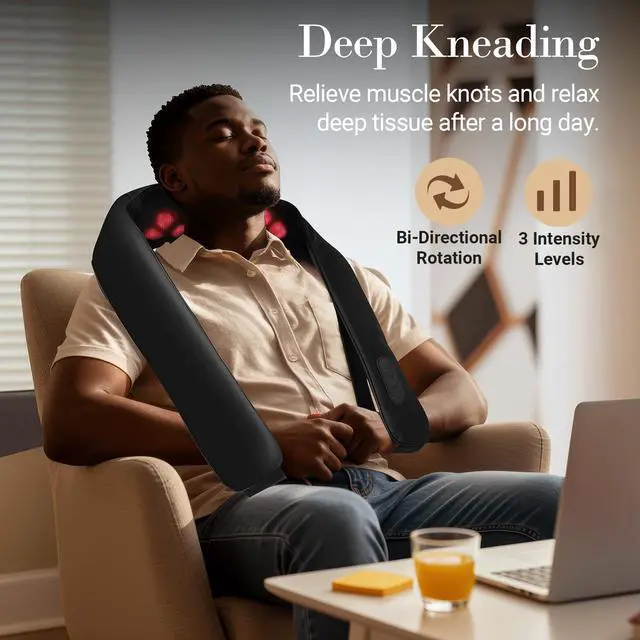 Alt view image 4 of 7 - Cordless Neck Massager for Pain Relief Deep Tissue, FSA Eligible