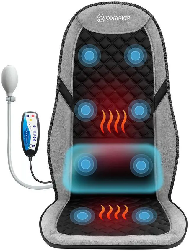 Main image of Back Massager with Heat,Massage Chair Pad,Massage Seat Cushion with Adjustable Lumbar Support,Back Massage for Pain Relief,Chair Massager for Recliner,Gifts for Women Men Mom Dad