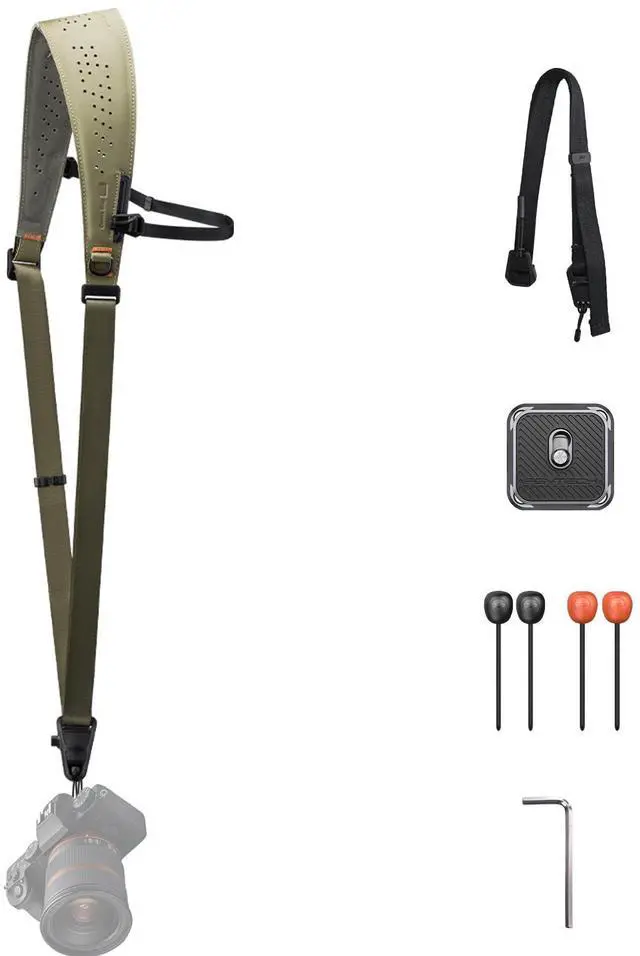 Main image of Camera Strap Pro, Heavy Duty Single Camera Harness w Underarm Strap