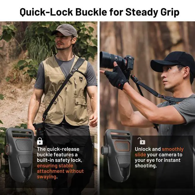 Alt view image 4 of 7 - Camera Strap Pro, Heavy Duty Single Camera Harness w Underarm Strap