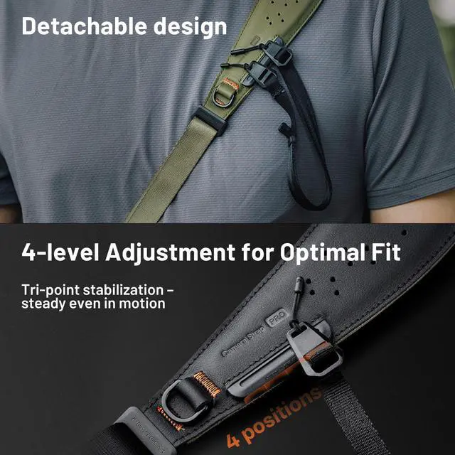 Alt view image 5 of 7 - Camera Strap Pro, Heavy Duty Single Camera Harness w Underarm Strap