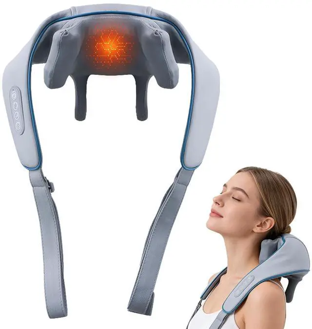 Main image of Cordless Neck Massager, shiatsu neck and back massager,Heating Function