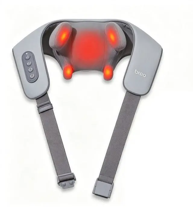 Main image of N5mini Neck and Shoulder Massager with Heat,5D Shiatsu Kneading,Grey