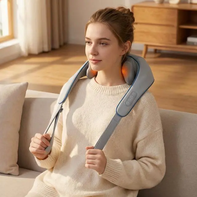 Alt view image 2 of 7 - Cordless Neck Massager, shiatsu neck and back massager,Heating Function