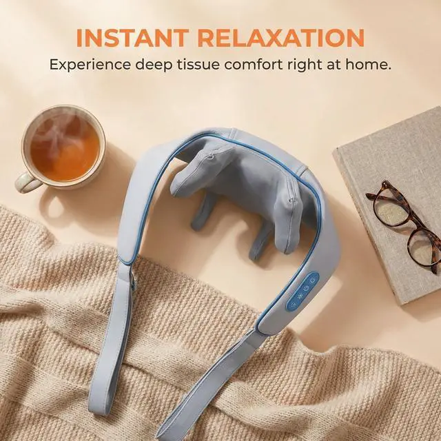Alt view image 6 of 7 - Cordless Neck Massager, shiatsu neck and back massager,Heating Function