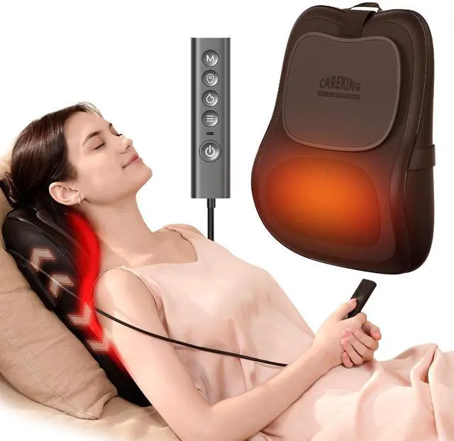 Main image of Back Massager With Heat For Pain Relief, 3D Lower Back Massager Deep Tissue