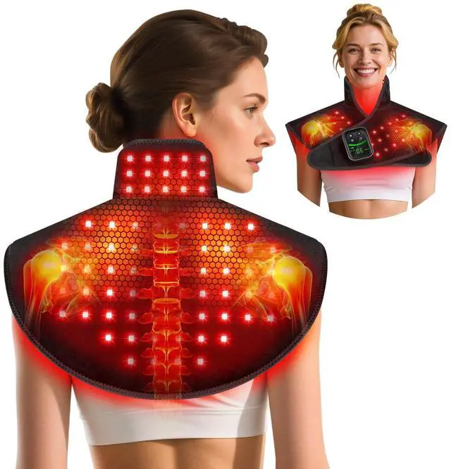 Main image of Red Light Therapy for Neck & Shoulders Massage with Heat Portable
