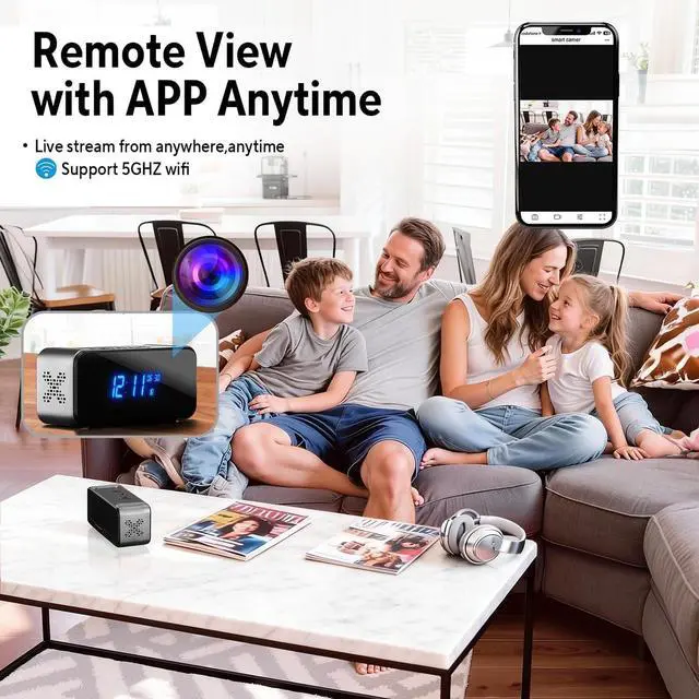 Alt view image 7 of 7 - Wireless Security Mini 4K HD Camera with Night Vision and Motion Detection