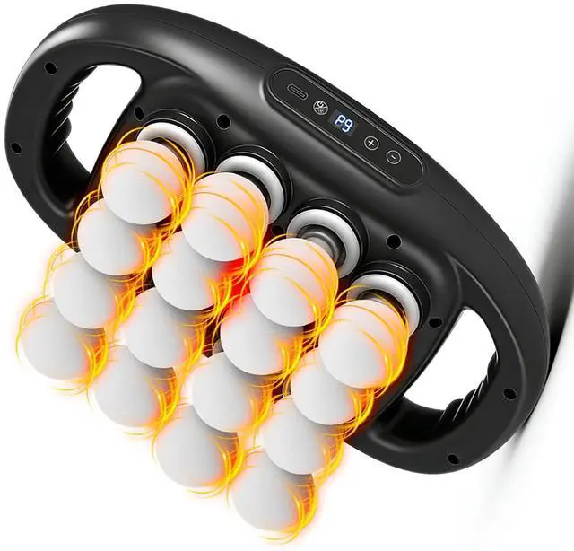 Main image of Deep Tissue Massage Gun with 16 Massage Heads, 2600mAh Battery Back Muscle Massager with 9 Modes & Levels for Back, Shoulders, Legs, Foot, Body Muscle Relief