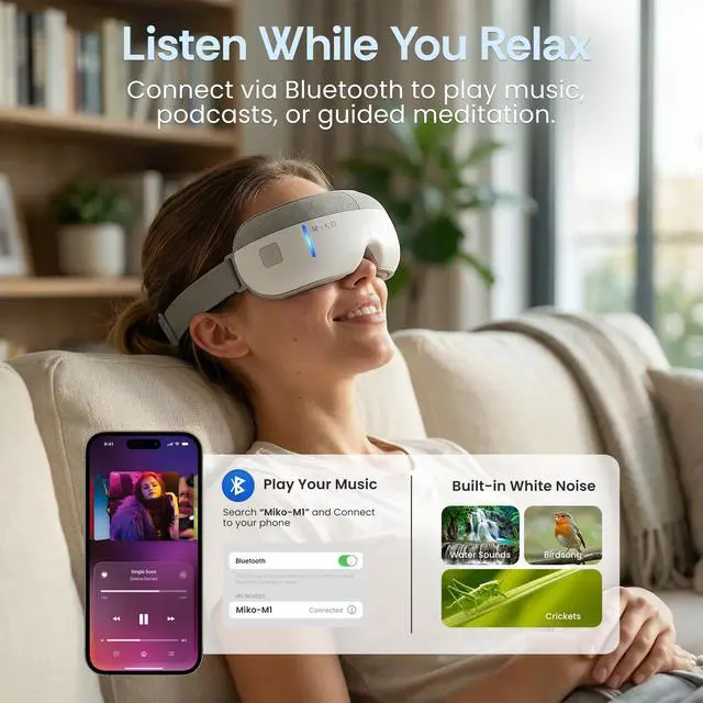 Alt view image 7 of 7 - Gaze Eye Massager with Heat and Air Compression