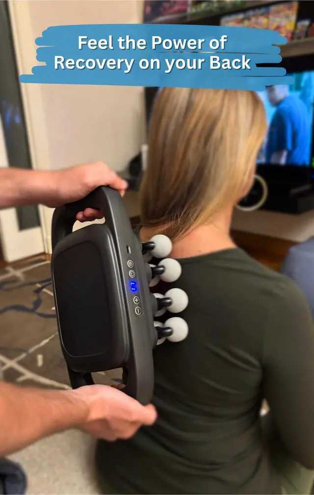 Alt view image 2 of 7 - 8 Head Massage Gun Deep Tissue for Neck, Shoulder, Back Massager Massage Gun Deep Tissue for Muscle Recovery Quiet, Portable & Powerful Full Body Tool Ideal Gift for Men & Women